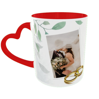 Customized Coffee Mugs For Couple in Red ( anniversary )