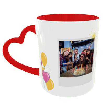 Customized Coffee Mugs For Birthday in Red