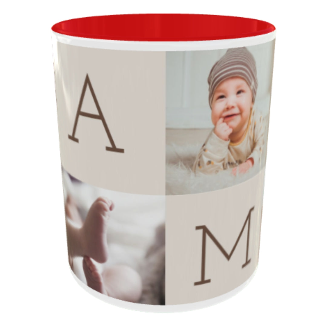 Customized Coffee Mugs For Little Baby in Red