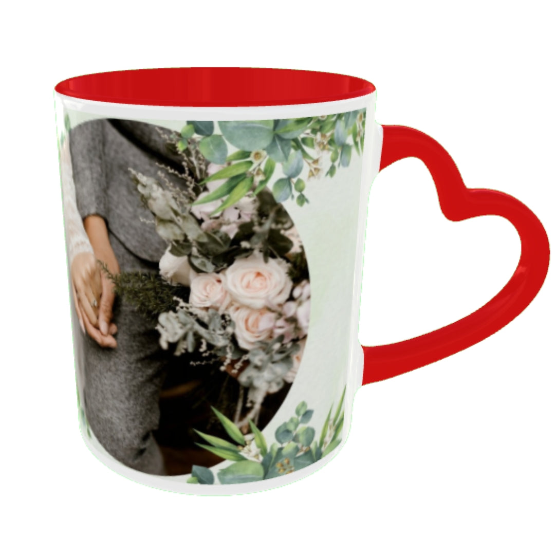 Customized Coffee Mugs For Couple in Red ( anniversary )