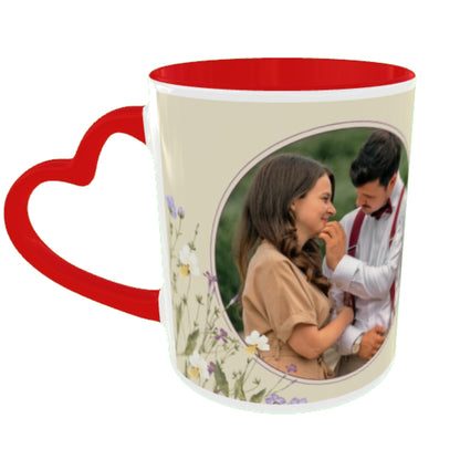Customized Coffee Mugs For Couple in Red ( anniversary )