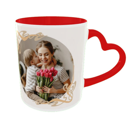 Customized Coffee Mugs For mother in Red ( Special for Mother )