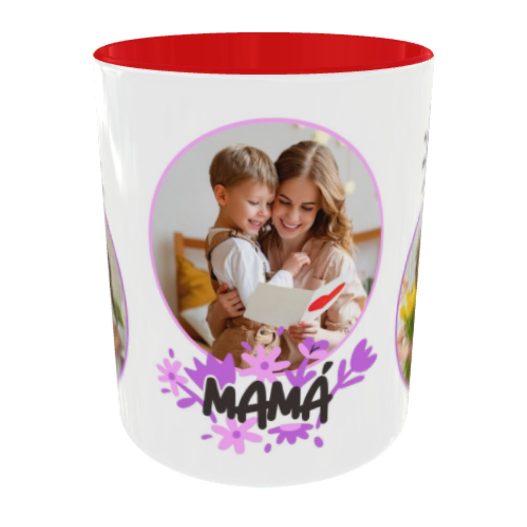 Customized Coffee Mugs For mother in Red ( Special for Mother )