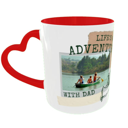 Customized Coffee Mugs For Dad in Red ( Your Super Hero )