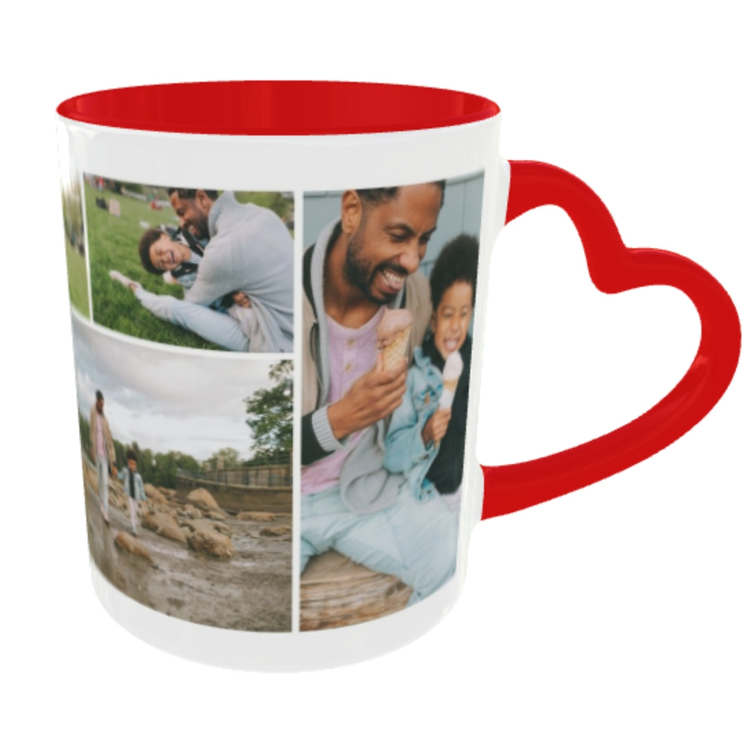 Customized Coffee Mugs For Dad in Red ( Your Super Hero )