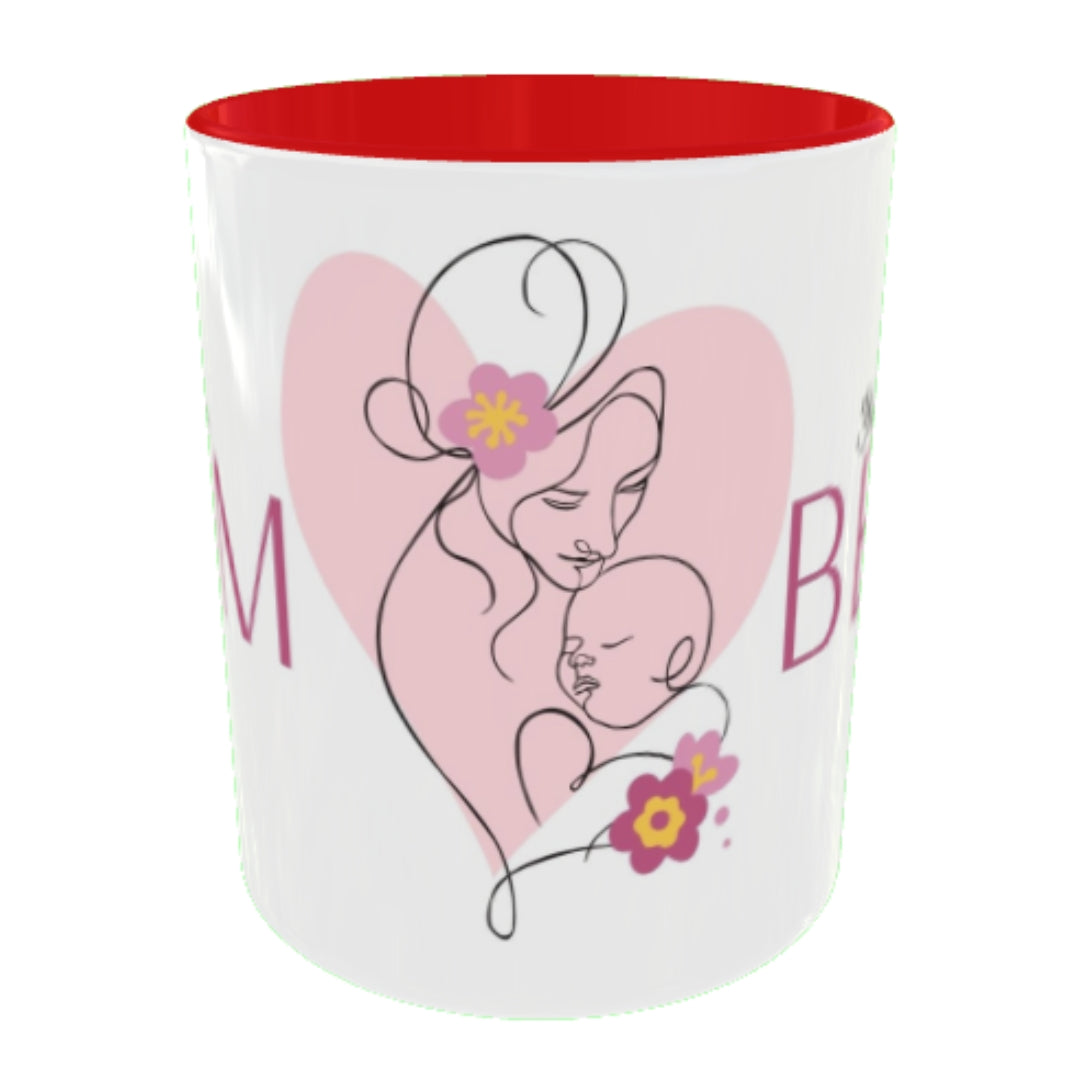 Customized Coffee Mugs For mother in Red ( Special for Mother )