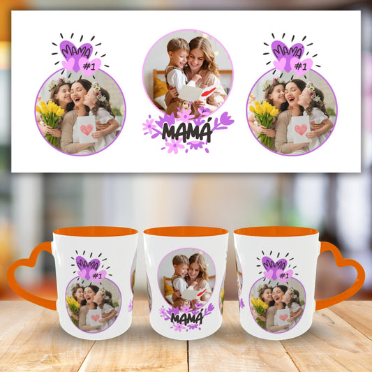 Customized Coffee Mugs For mother in Orange ( Special for Mother )