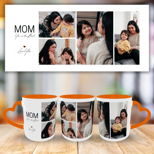 Customized Coffee Mugs For mother in Orange ( Special for Mother )