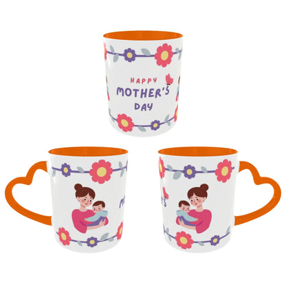 Customized Coffee Mugs For mother in Orange ( Special for Mother )