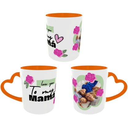 Customized Coffee Mugs For mother in Orange ( Special for Mother )
