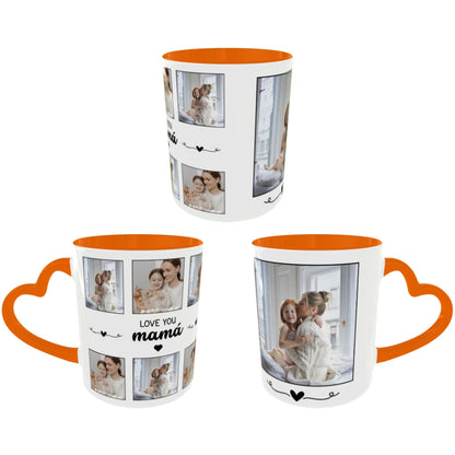 Customized Coffee Mugs For mother in Orange ( Special for Mother )