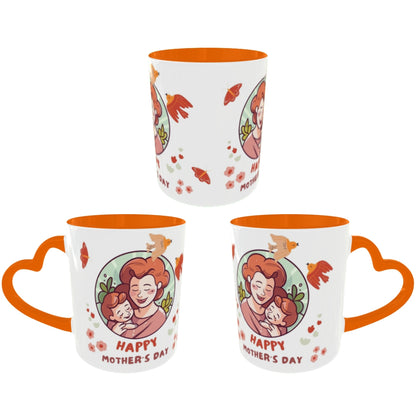 Customized Coffee Mugs For mother in Orange ( Special for Mother )