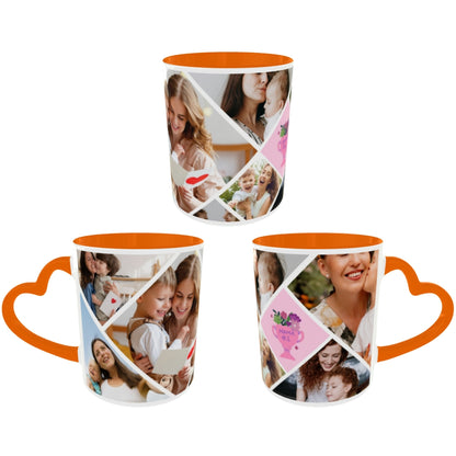 Customized Coffee Mugs For mother in Orange ( Special for Mother )