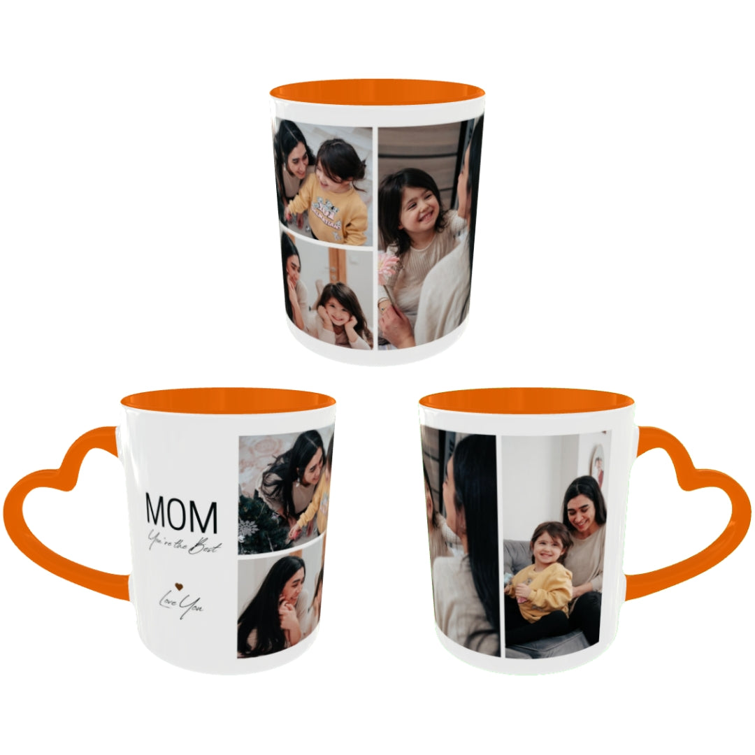 Customized Coffee Mugs For mother in Orange ( Special for Mother )