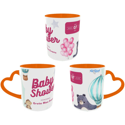 Customized Coffee Mugs For Little Baby in Orange