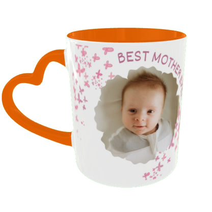 Customized Coffee Mugs For mother in Orange ( Special for Mother )