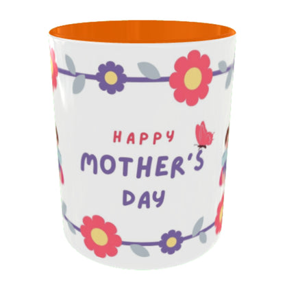 Customized Coffee Mugs For mother in Orange ( Special for Mother )