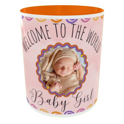 Customized Coffee Mugs For Little Baby in Orange