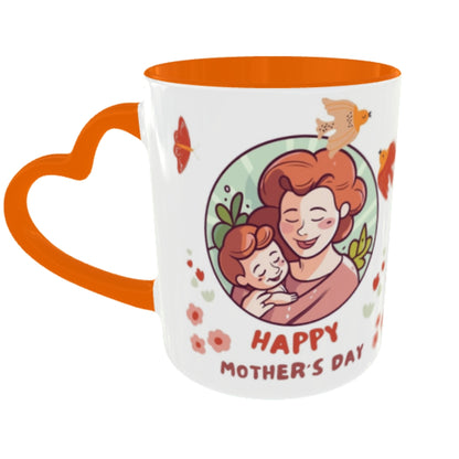 Customized Coffee Mugs For mother in Orange ( Special for Mother )
