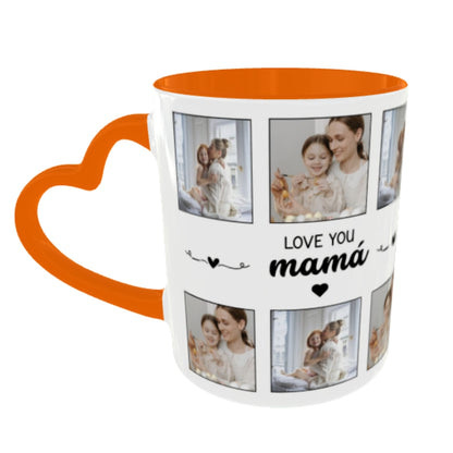 Customized Coffee Mugs For mother in Orange ( Special for Mother )