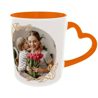 Customized Coffee Mugs For mother in Orange ( Special for Mother )