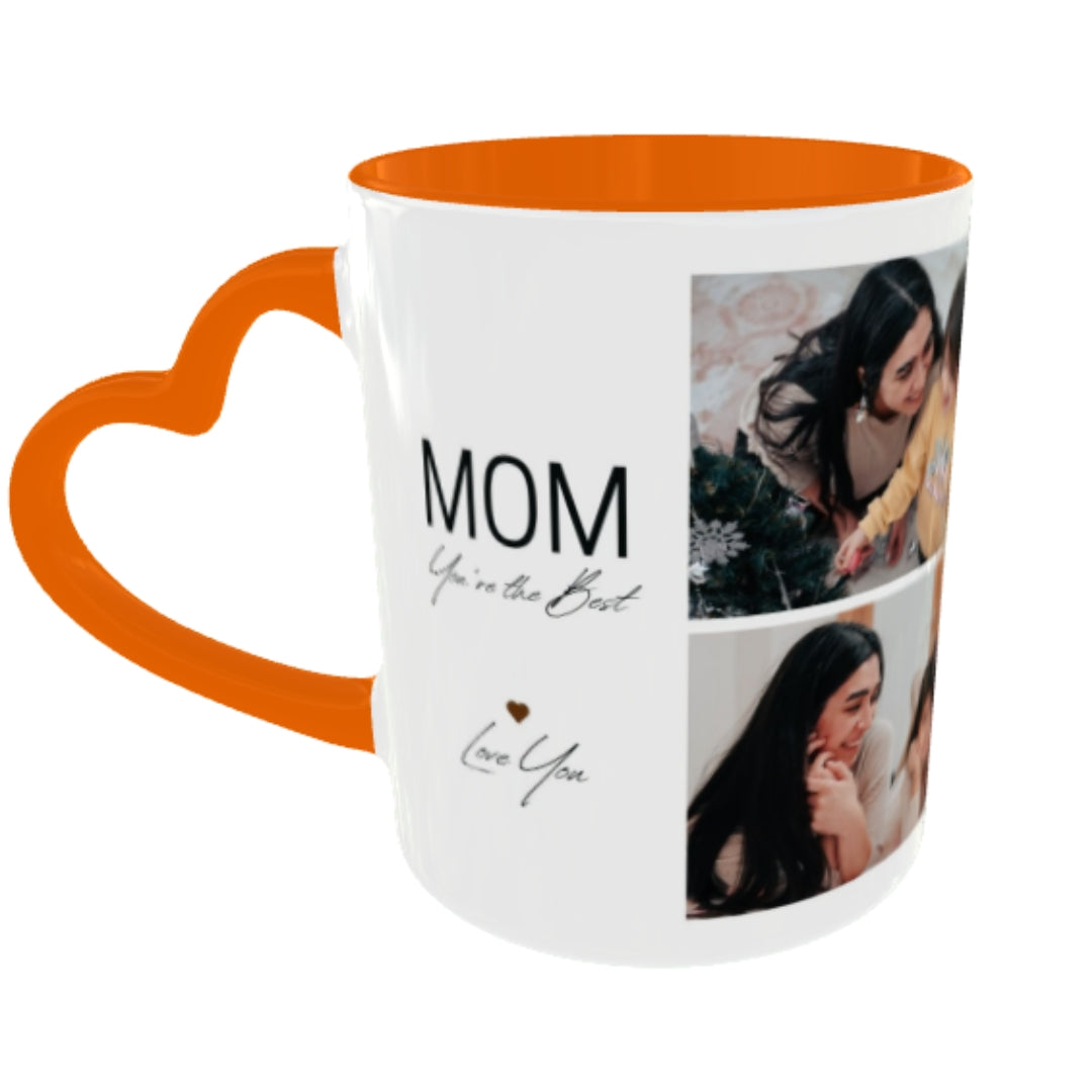 Customized Coffee Mugs For mother in Orange ( Special for Mother )