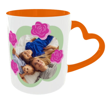Customized Coffee Mugs For mother in Orange ( Special for Mother )