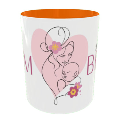 Customized Coffee Mugs For mother in Orange ( Special for Mother )