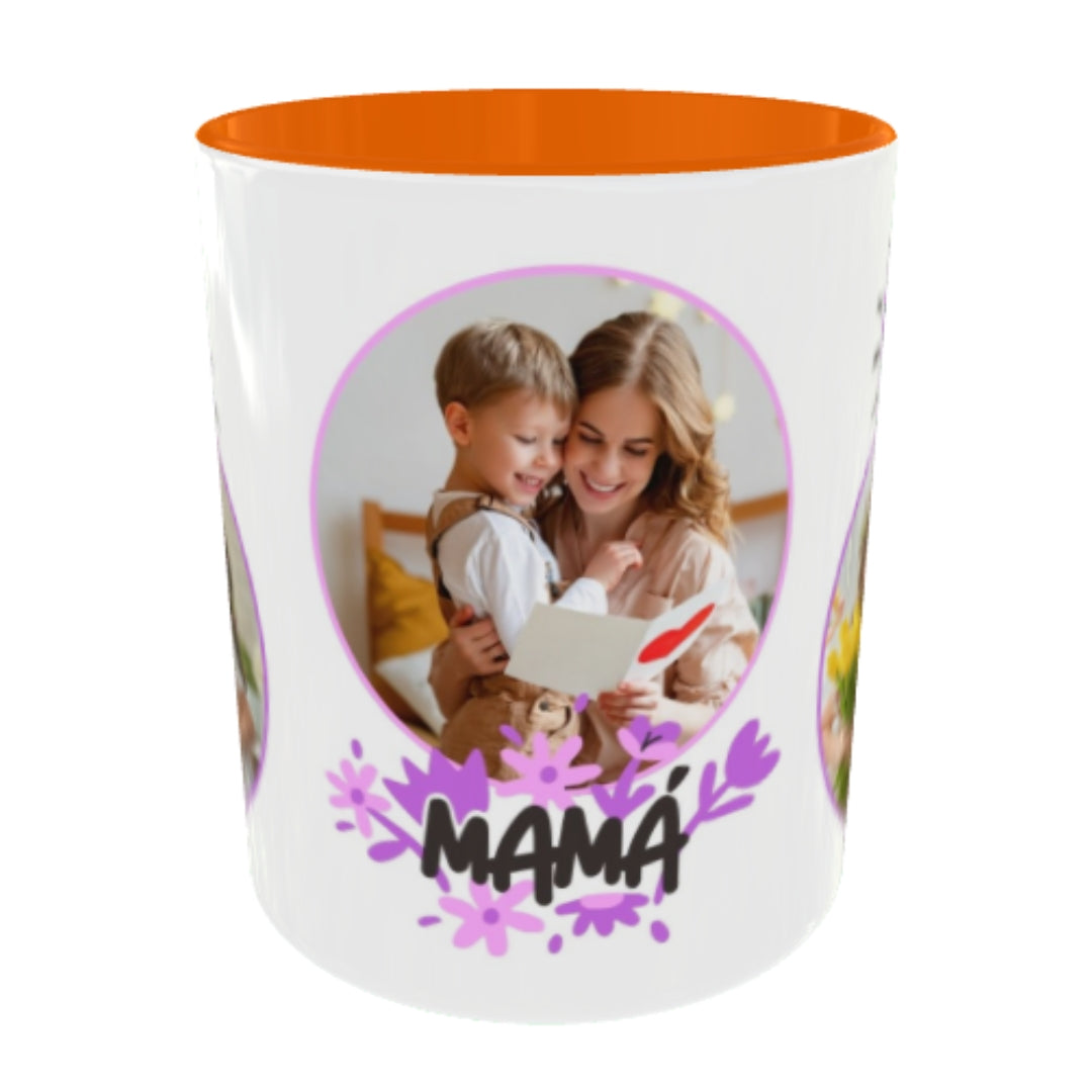 Customized Coffee Mugs For mother in Orange ( Special for Mother )