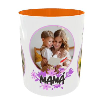 Customized Coffee Mugs For mother in Orange ( Special for Mother )