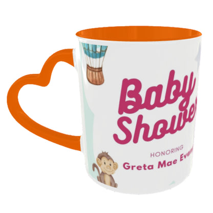 Customized Coffee Mugs For Little Baby in Orange